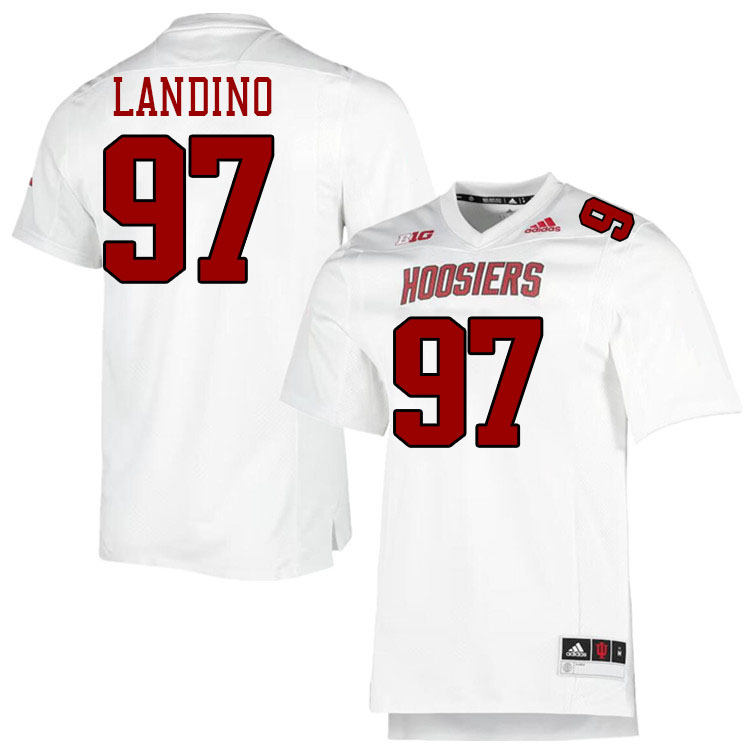 Mario Landino Indiana Jerssey,Indiana University Hooisers Football Jersey,Uniforms-Retro White Mario Landino Indiana Jerssey,Indiana University Hooisers Football Jersey,Uniforms-Retro White